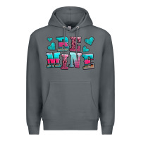 Rock be mine western valentine's day no background Premium Hoodie - AdoDesignShop