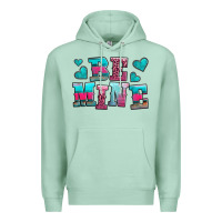 Seafoam be mine western valentine's day no background Premium Hoodie - AdoDesignShop