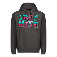 Smoke be mine western valentine's day no background Premium Hoodie - AdoDesignShop