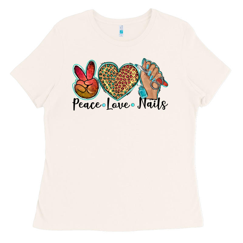 Peace Love Nails Ladies Tee by BarkalooDesign | Teevron