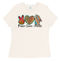 Bone peace love nails Ladies Tee - BarkalooDesign