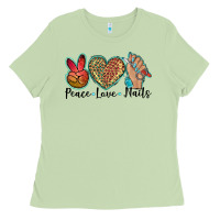 Matcha peace love nails Ladies Tee - BarkalooDesign