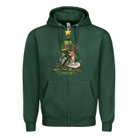 Sports Green hunting christmas tree Zipper Hoodie - MaliasSmallBusiness