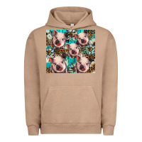 Pigment Burro western cowhide sunflower baby pig Urban Hoodie - BarkalooDesign
