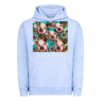 Pigment Grape Ice western cowhide sunflower baby pig Urban Hoodie - BarkalooDesign