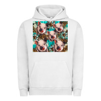 Pigment Lunar Rock western cowhide sunflower baby pig Urban Hoodie - BarkalooDesign