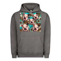 Pigment Tornado western cowhide sunflower baby pig Urban Hoodie - BarkalooDesign