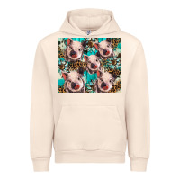 Sandshell western cowhide sunflower baby pig Urban Hoodie - BarkalooDesign