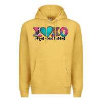 Antique Gold xoxo hugs and kisses valentines day Premium Hoodie - AdoDesignShop