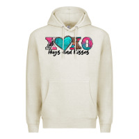 Oatmeal Heather xoxo hugs and kisses valentines day Premium Hoodie - AdoDesignShop