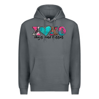 Rock xoxo hugs and kisses valentines day Premium Hoodie - AdoDesignShop