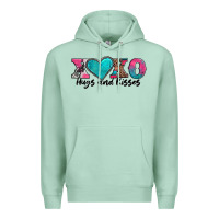 Seafoam xoxo hugs and kisses valentines day Premium Hoodie - AdoDesignShop