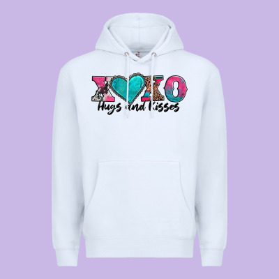 Xoxo Hugs And Kisses Valentines Day Premium Hoodie Designed By Adodesignshop
