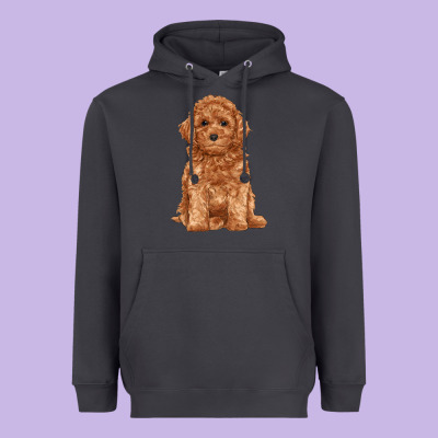 Toy Poodle Heavyweight Hoodie Designed By Ranaportraitstore