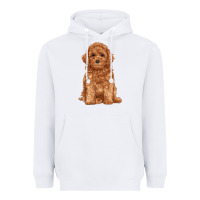 White toy poodle Heavyweight Hoodie - RanaPortraitStore