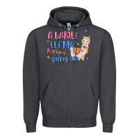 Smoke a whole llama learning going on Zipper Hoodie - MaliasSmallBusiness