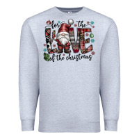 Heather Grey for the love of the christmas Premium Sweatshirt - CowhideDigitalArt