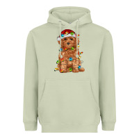 Matcha toy poodle with christmas lights Heavyweight Hoodie - RanaPortraitStore