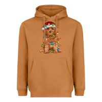 Meerkat toy poodle with christmas lights Heavyweight Hoodie - RanaPortraitStore