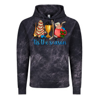 Cloud Black tis the season hockey and Christmas Vintage Hoodie - AdoDesignShop