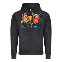Vintage Black tis the season hockey and Christmas Vintage Hoodie - AdoDesignShop
