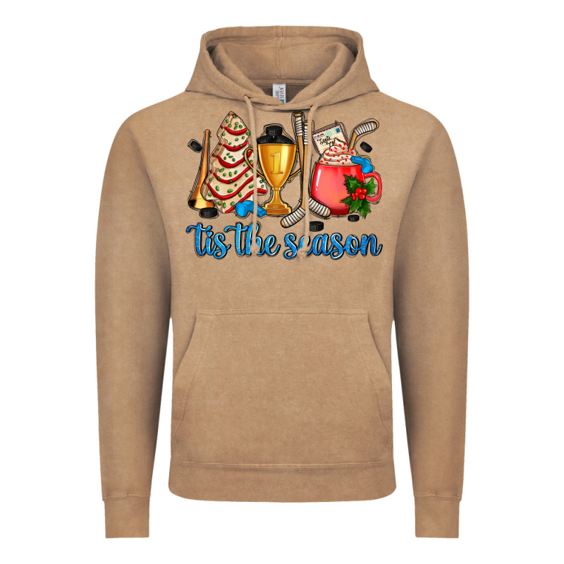 Tis The Season Hockey And Christmas Vintage Hoodie by AdoDesignShop | Teevron