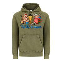 Vintage Olive tis the season hockey and Christmas Vintage Hoodie - AdoDesignShop