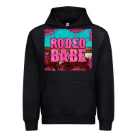 Black rodeo babe cowhide leopard turquoise Urban Hoodie - BarkalooDesign