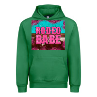 Emerald rodeo babe cowhide leopard turquoise Urban Hoodie - BarkalooDesign