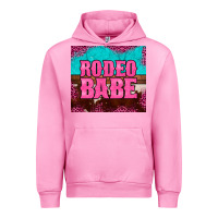 Fuchsia Pink rodeo babe cowhide leopard turquoise Urban Hoodie - BarkalooDesign