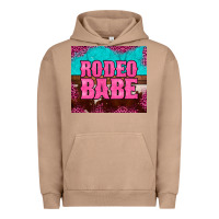 Pigment Burro rodeo babe cowhide leopard turquoise Urban Hoodie - BarkalooDesign