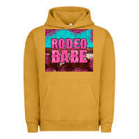 Pigment Peanut Butter rodeo babe cowhide leopard turquoise Urban Hoodie - BarkalooDesign