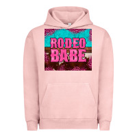 Pigment Salmon rodeo babe cowhide leopard turquoise Urban Hoodie - BarkalooDesign