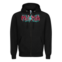 Black lightning bolt mama Zipper Hoodie - MaliasSmallBusiness