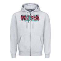 Heather Grey lightning bolt mama Zipper Hoodie - MaliasSmallBusiness