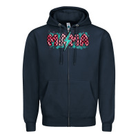 Navy lightning bolt mama Zipper Hoodie - MaliasSmallBusiness