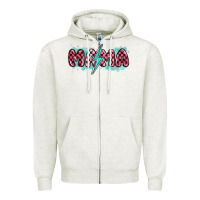 Oatmeal Heather lightning bolt mama Zipper Hoodie - MaliasSmallBusiness