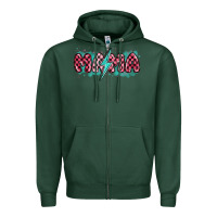 Sports Green lightning bolt mama Zipper Hoodie - MaliasSmallBusiness