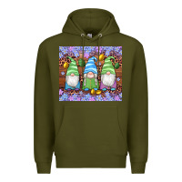 Army Green easter gnome egg tumbler Premium Hoodie - Artiststas
