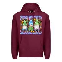 Burgundy easter gnome egg tumbler Premium Hoodie - Artiststas