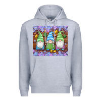 Heather Grey easter gnome egg tumbler Premium Hoodie - Artiststas