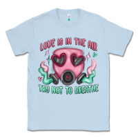 Dusty Blue love is in the air Classic Tee - MaliasSmallBusiness
