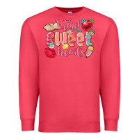 Cardinal i teach sweet hearts valentine's day teacher Premium Sweatshirt - FaDigitalArtStudio