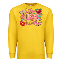 Lemon i teach sweet hearts valentine's day teacher Premium Sweatshirt - FaDigitalArtStudio