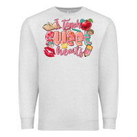 Oatmeal Heather i teach sweet hearts valentine's day teacher Premium Sweatshirt - FaDigitalArtStudio