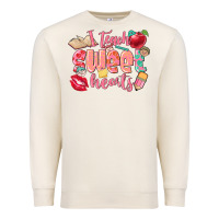 Sandshell i teach sweet hearts valentine's day teacher Premium Sweatshirt - FaDigitalArtStudio
