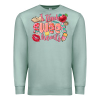 Seafoam i teach sweet hearts valentine's day teacher Premium Sweatshirt - FaDigitalArtStudio