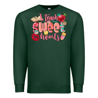 I Teach Sweet Hearts Valentine's Day Teacher Premium Sweatshirt | Teevron