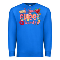 True Royal i teach sweet hearts valentine's day teacher Premium Sweatshirt - FaDigitalArtStudio