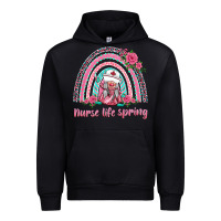 Foreset Green nurse life spring rainbow Urban Hoodie - BarkalooDesign